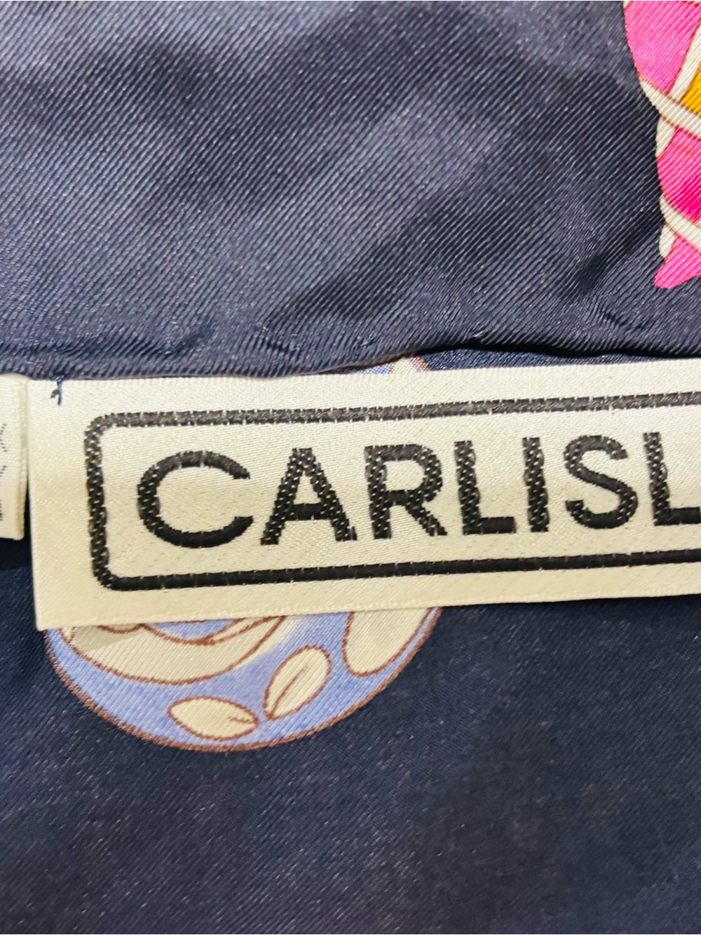 ❤️Vintage Carlisle 100% Silk Mandala Scarf - Picture 5 of 7